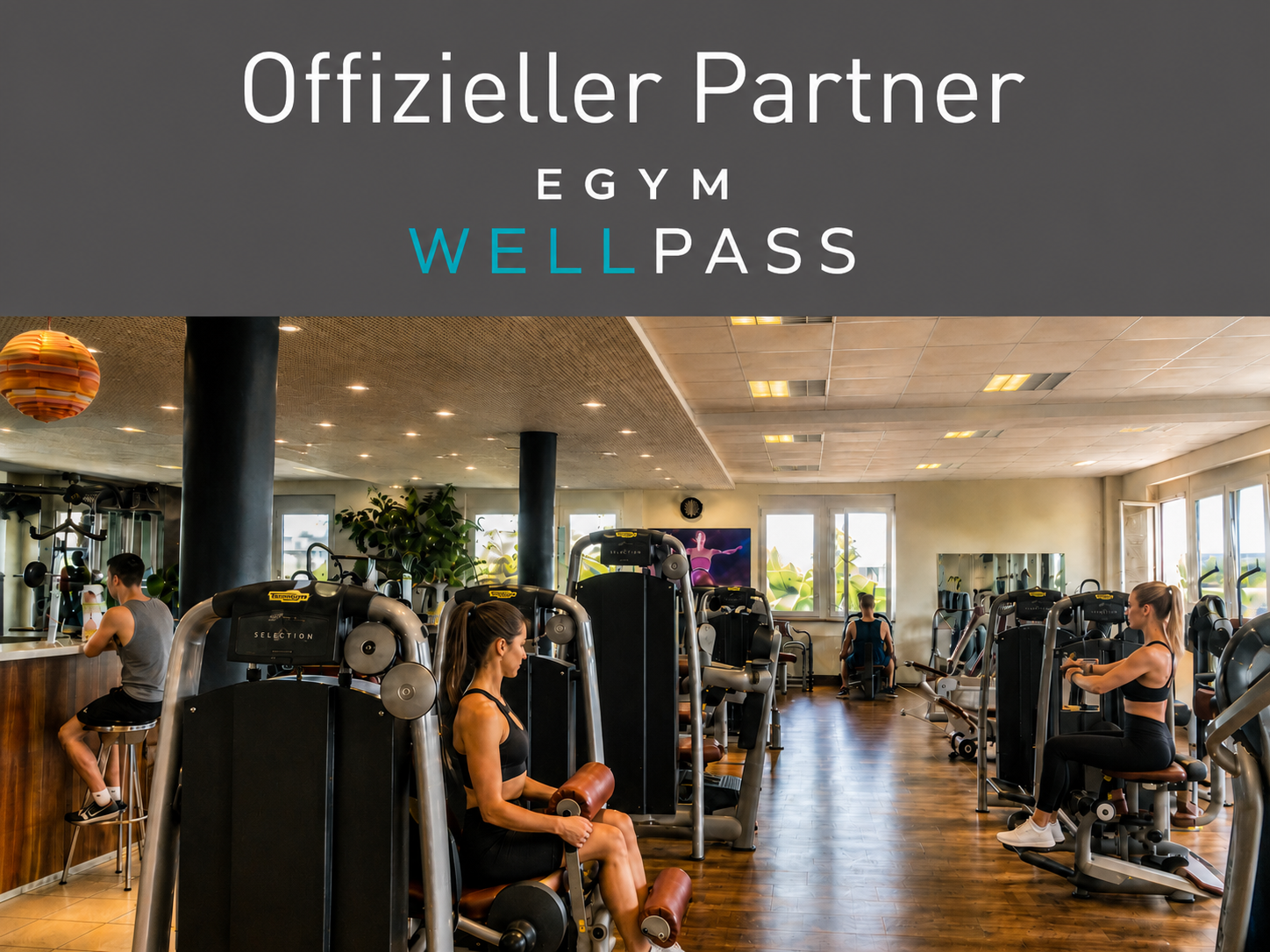 Offizieller Partner_ Moderner Gym-Bereich